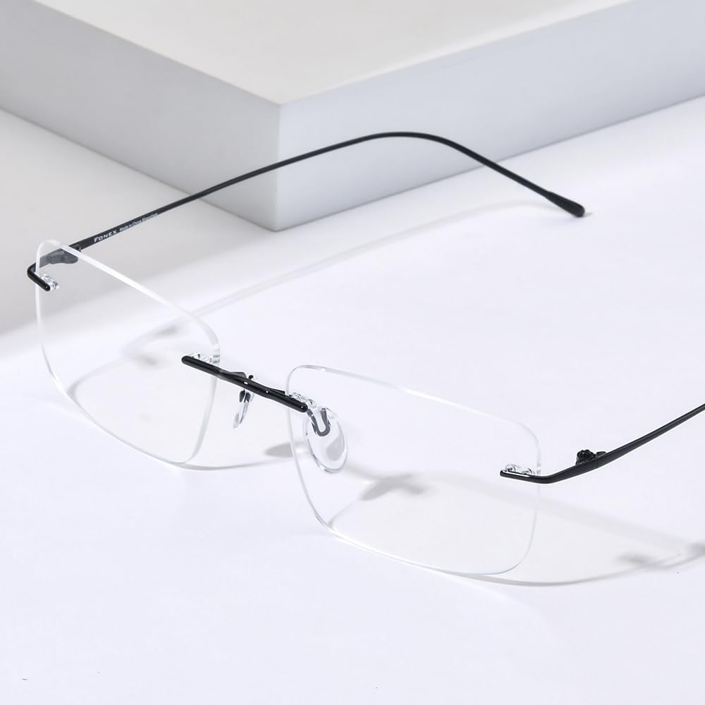 FONEX Rimless Titanium Glasses