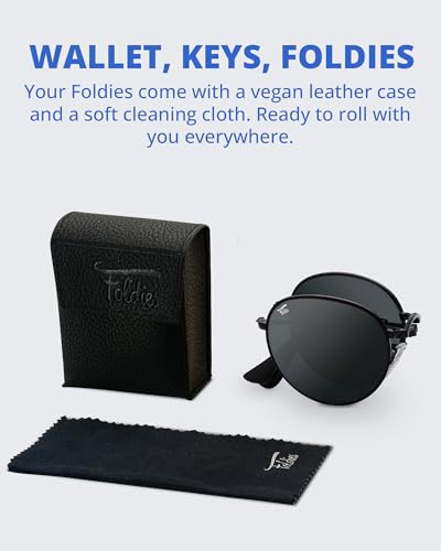 Folding Round Polarized Sunglasses