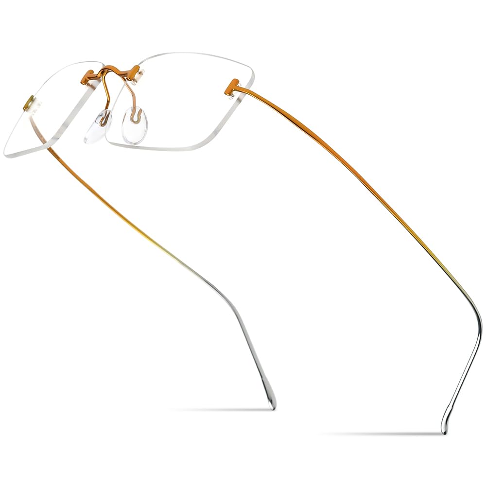 FONEX Rimless Titanium Glasses