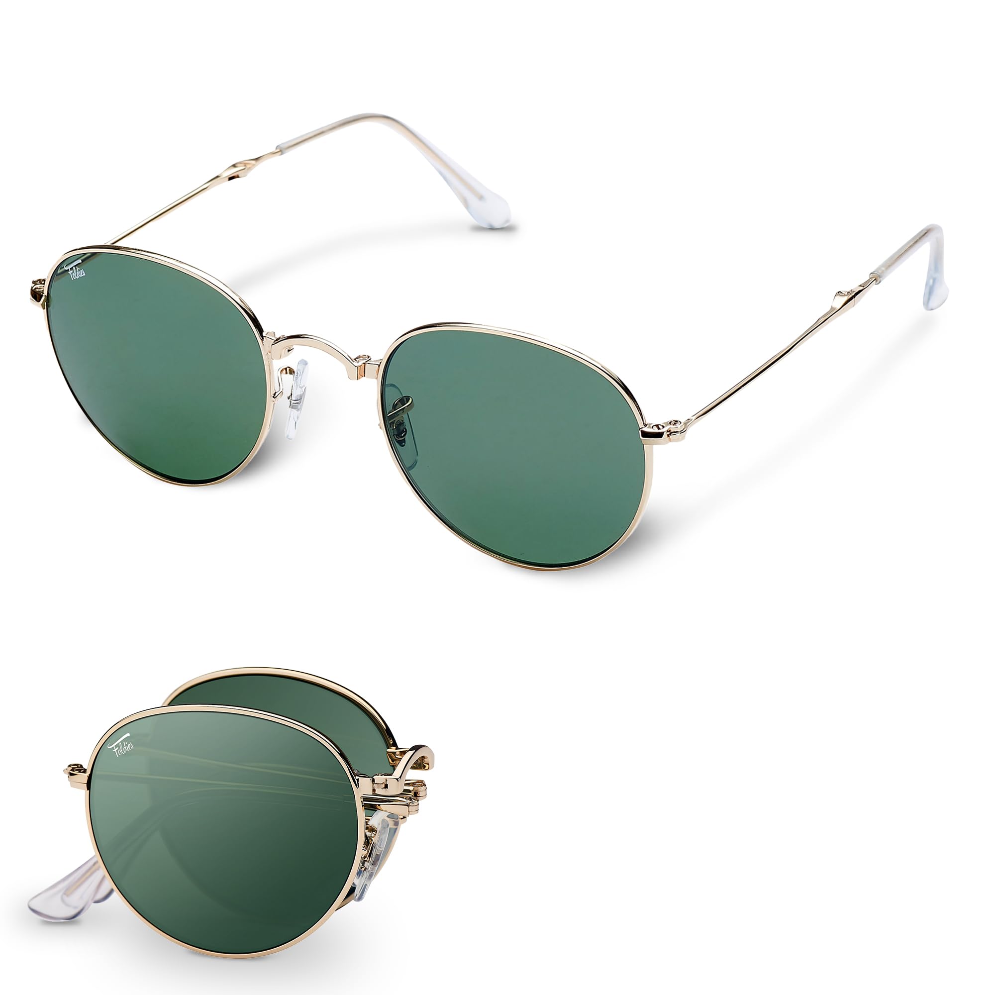 Folding Round Polarized Sunglasses