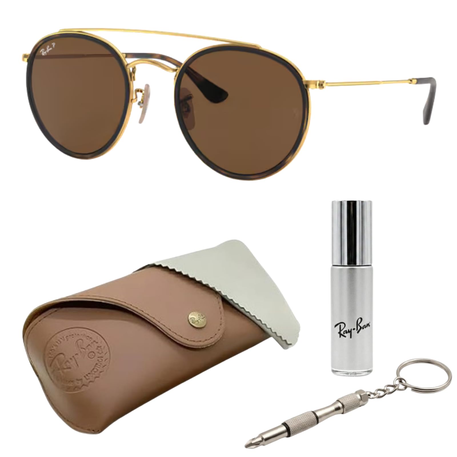 Ray-Ban Double Bridge Round Sunglasses