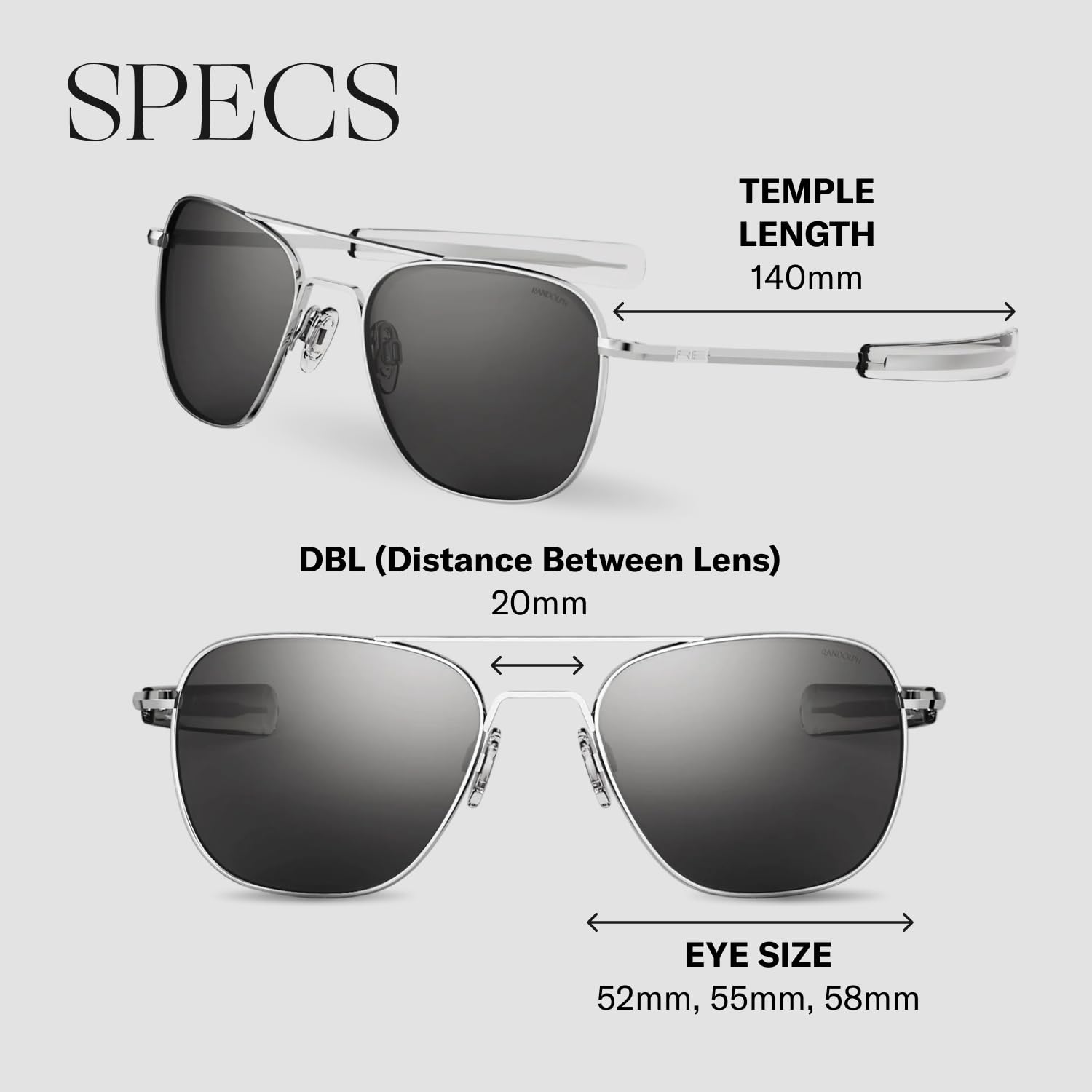 Randolph Aviator Sunglasses