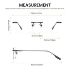 Cyxus Rimless Titanium Blue Light Glasses