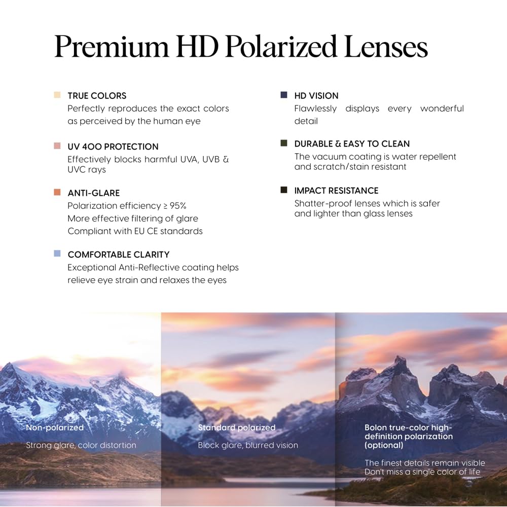 BOLON Aviator Polarized Sunglasses